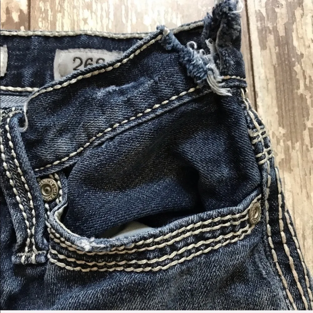 BKE Aiden Straight Distressed Jeans Size 26 Short - Image 7