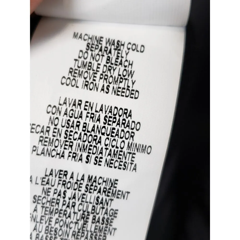 Annalee + Hope Shift Dress Women XL Black Polyester Stretch Sleeveless Mock Neck - Image 8