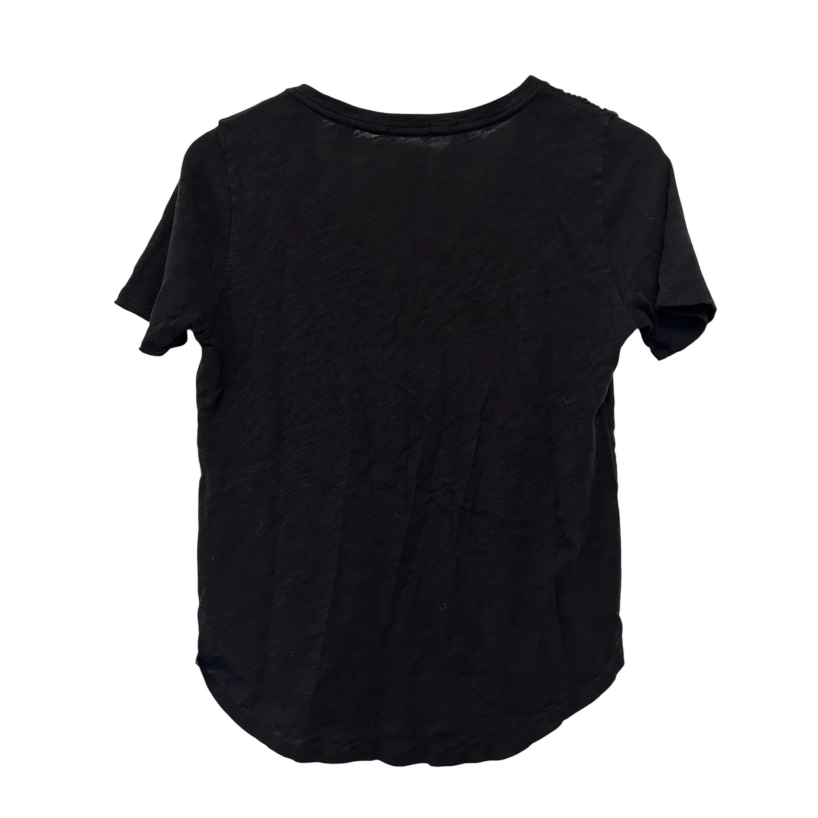 ATM Black V Neck Short Sleeve T Shirt Sz M Size M - Image 4