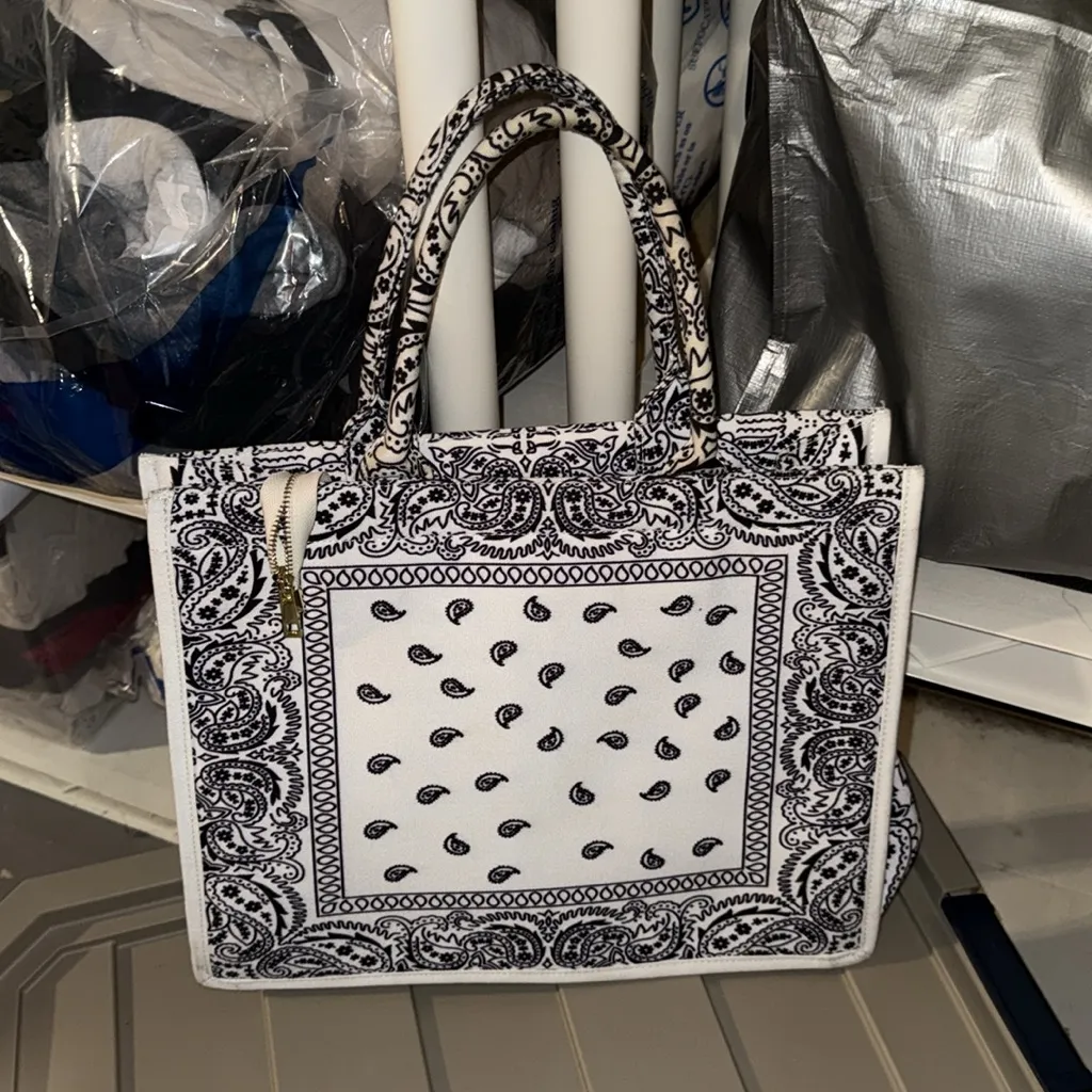 Lolita beach bag Bandana navy white muche et muchette - Image 8