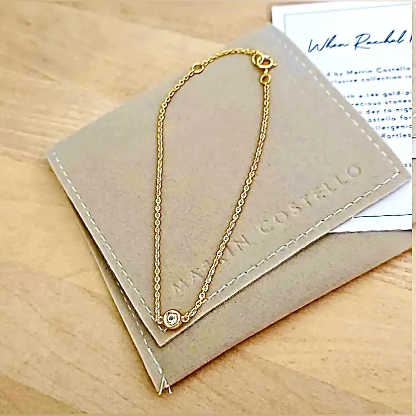 Marrin Costello | 14K Plated Gold & Genuine White Topaz Stone | NWT - Image 11