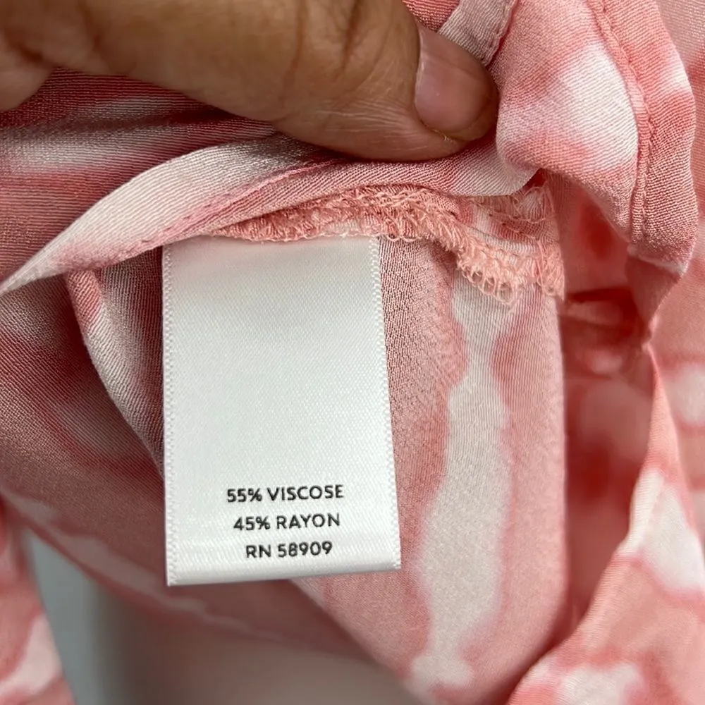 Westbound large 3/4 sleeve pink abstract print top - Image 5