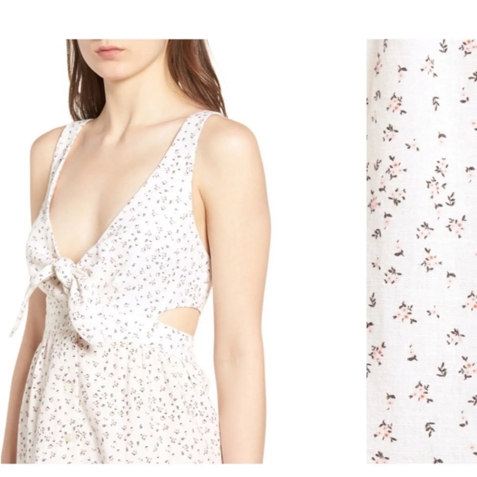 Anthropologie McGuire Cut Out Rose Garden Palizzi Sundress Sz 6 - Image 9