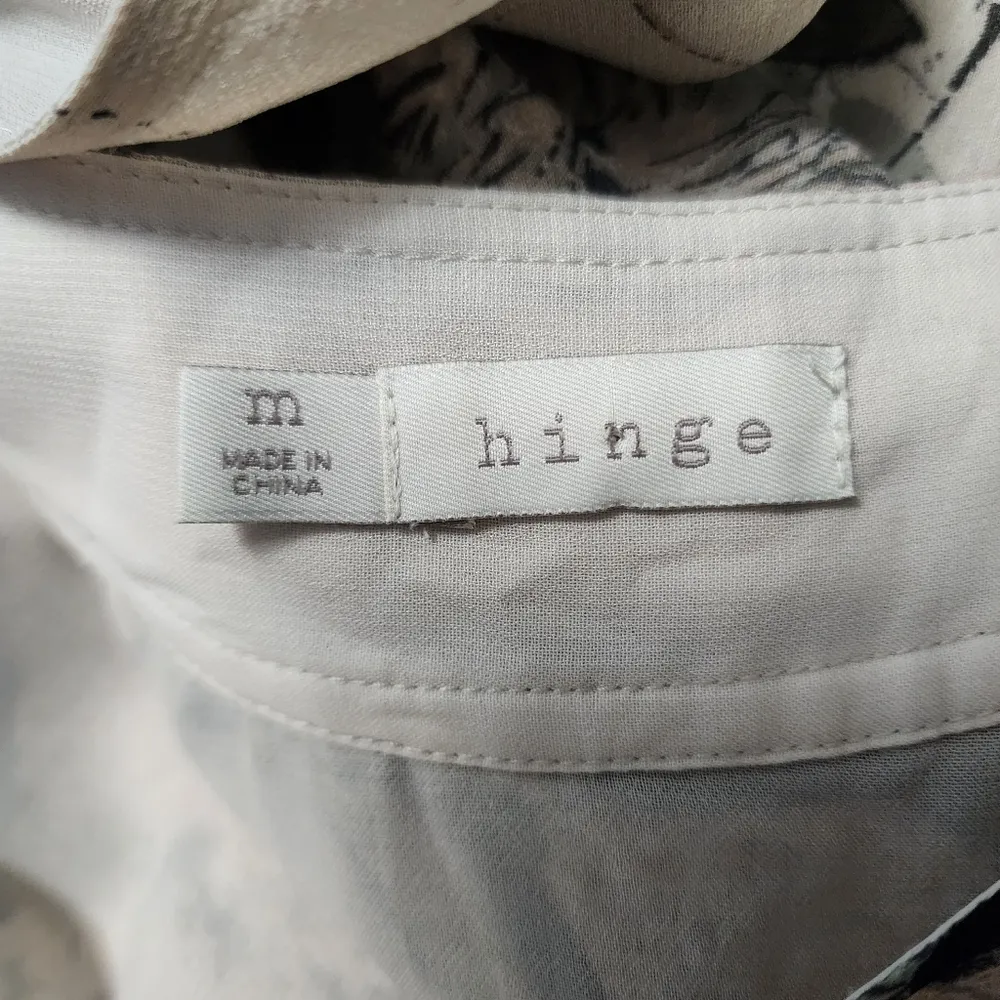 Nordstrom Hinge Sage Painterly Floral Halter Maxi Dress Size Medium - Image 7