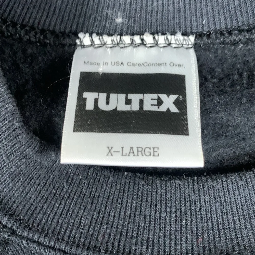 Vintage Halloween Puff Paint Sweatshirt with Cat & Pumpkins Size XL - Image 3