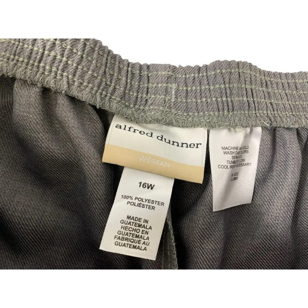 Alfred Dunner Classic Dark Grey Pants - Image 3