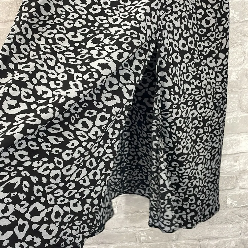 Shein Black Animal Print MIDI Skirt - Image 2