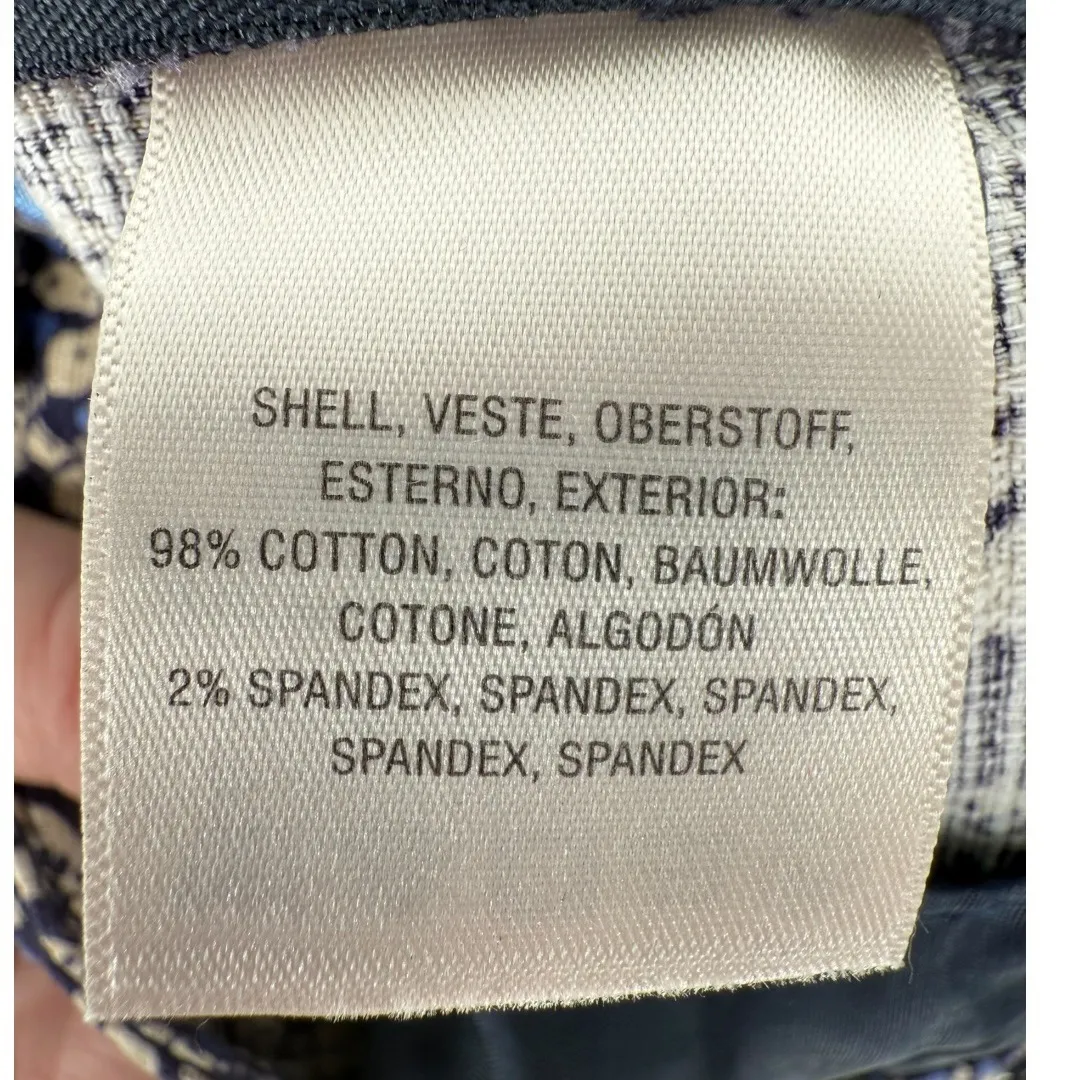 NWT Anthropologie Elevenses Floral Medallion Print Shorts Navy Size 8‎ Preppy - Image 11