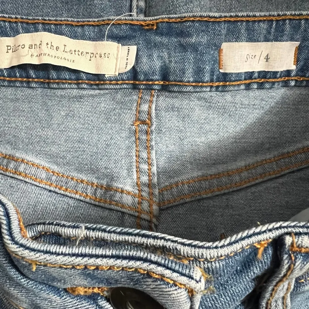 Anthropologie Pilcro Slim Denim Skirt 4 Women’s Light Blue - Image 4