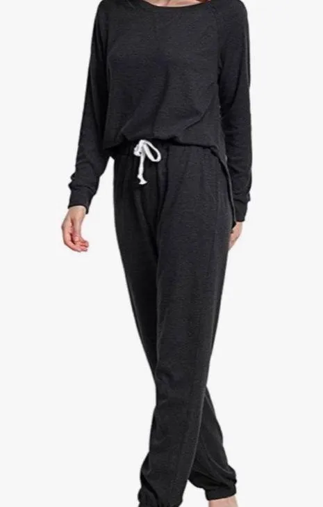 Sets for Women 2 Pieces Outfits Casual Long Sleeve Crew Neck Pullover Top S,M,L - Image 2