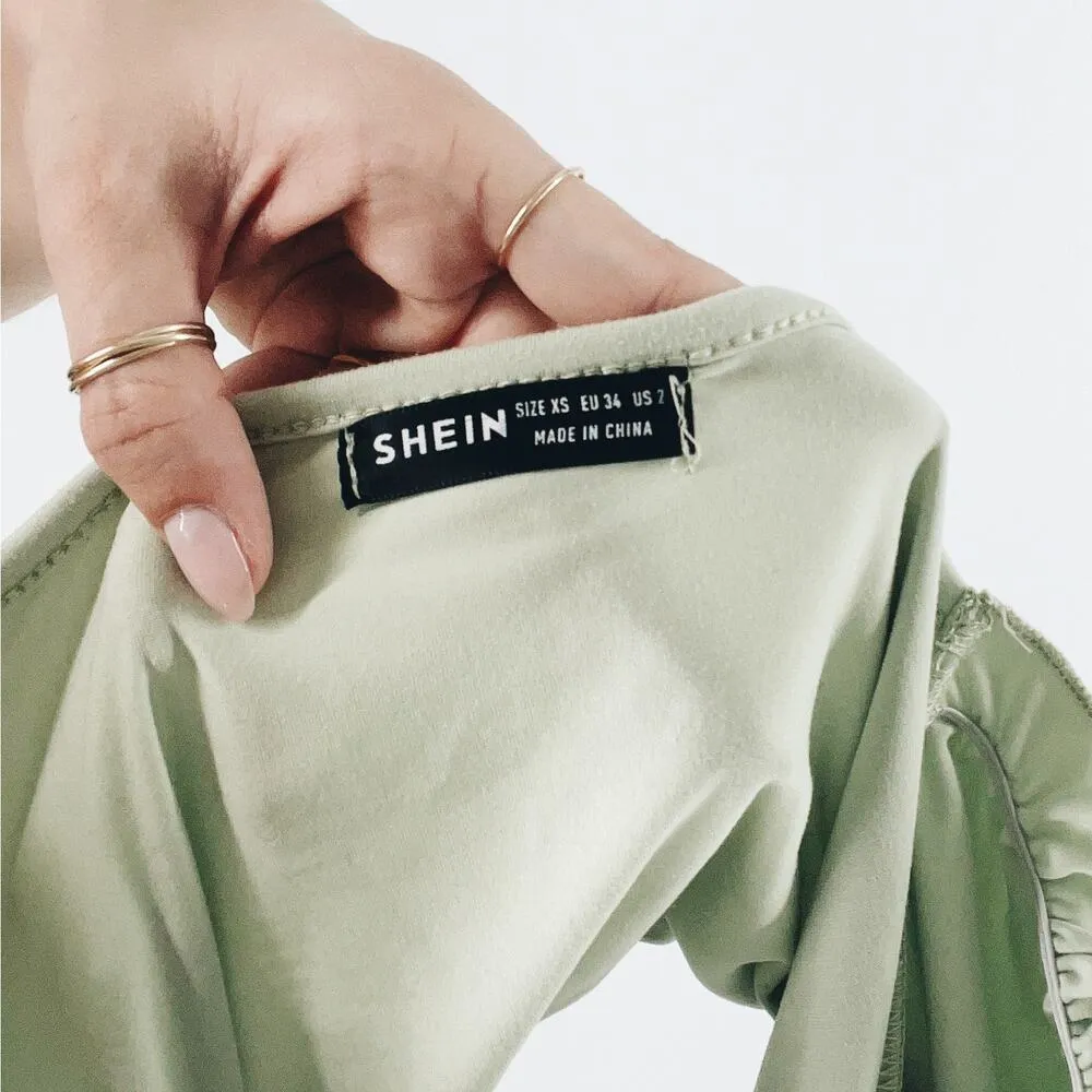 Women's Sweetheart Neck Frill Trim Ruched Long Sleeve Top Size XS - Image 3