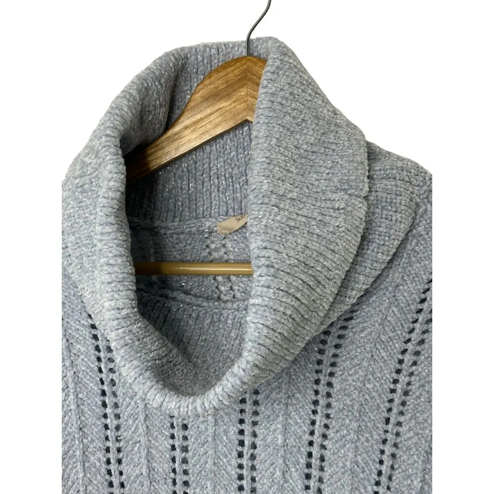 Soft Surroundings Cloud Cap Chenille Cowl Neck Sweater Women's Medium - Image 4