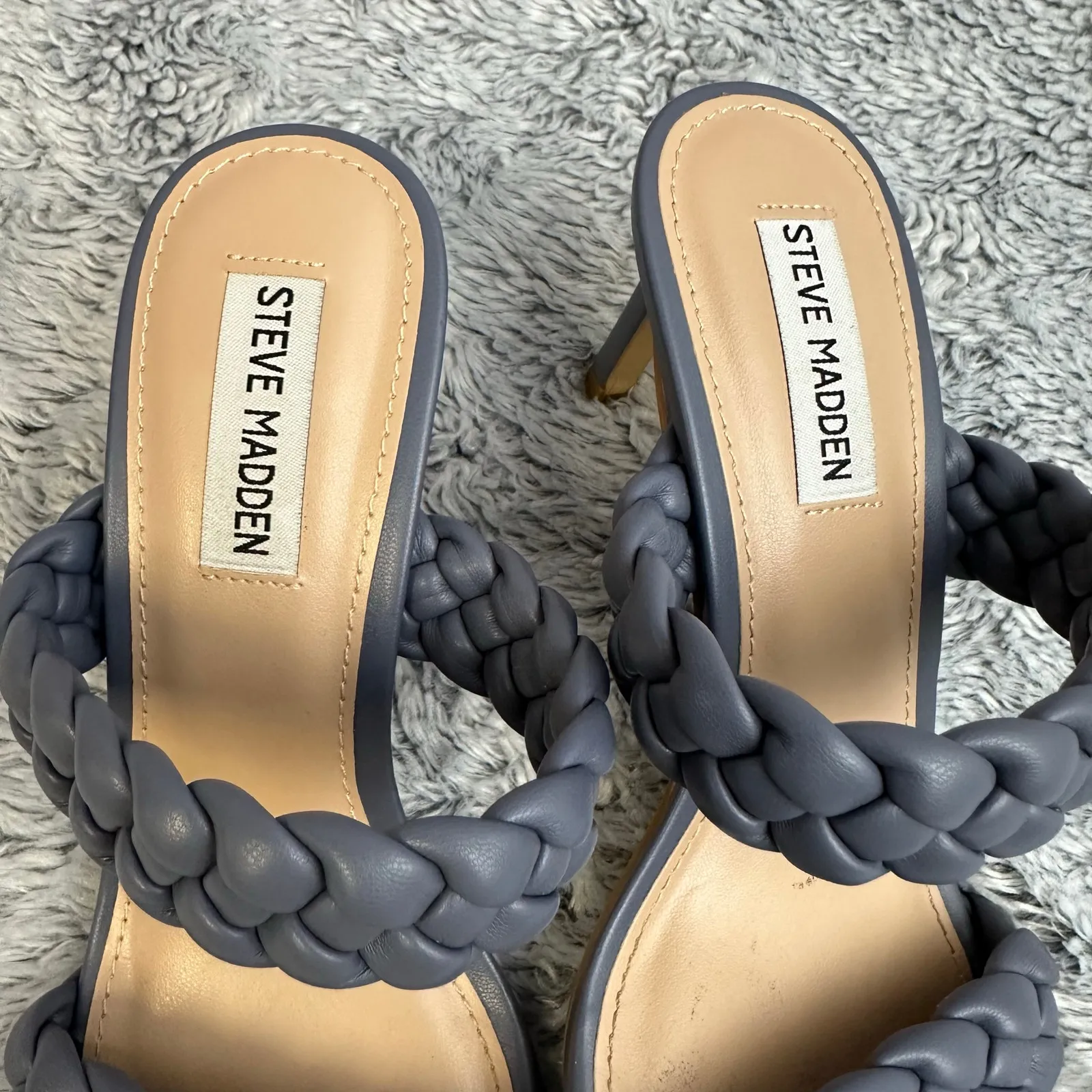 Steve Madden Kenley Braided Heels Purple Size 7 Formal Going Out Party - Image 3