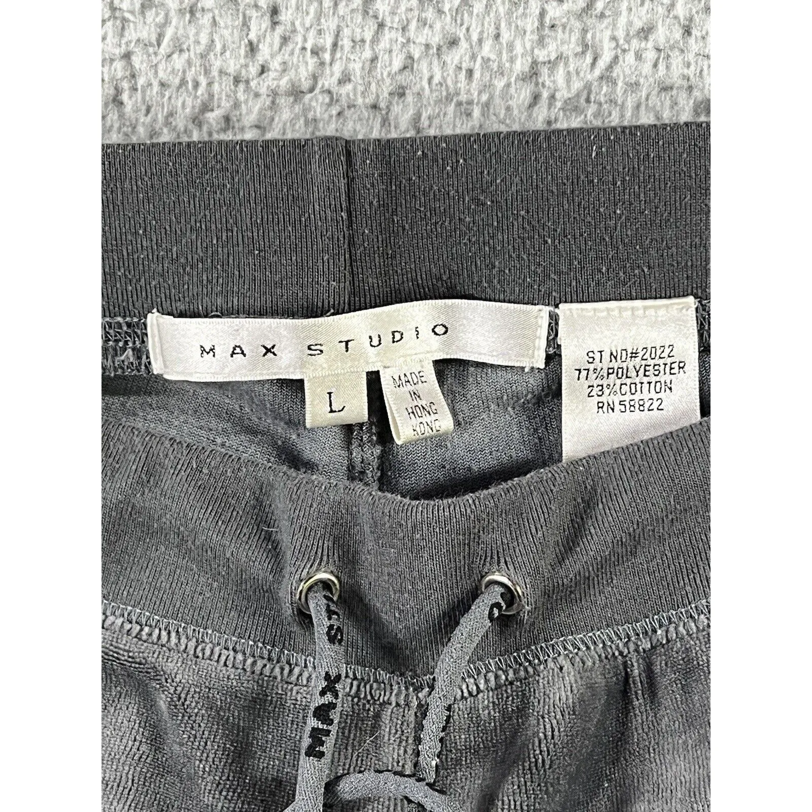 Max Studio‎ Velour Pants Women Large Low Rise Flare Leg Y2K Whimsigoth - Image 10