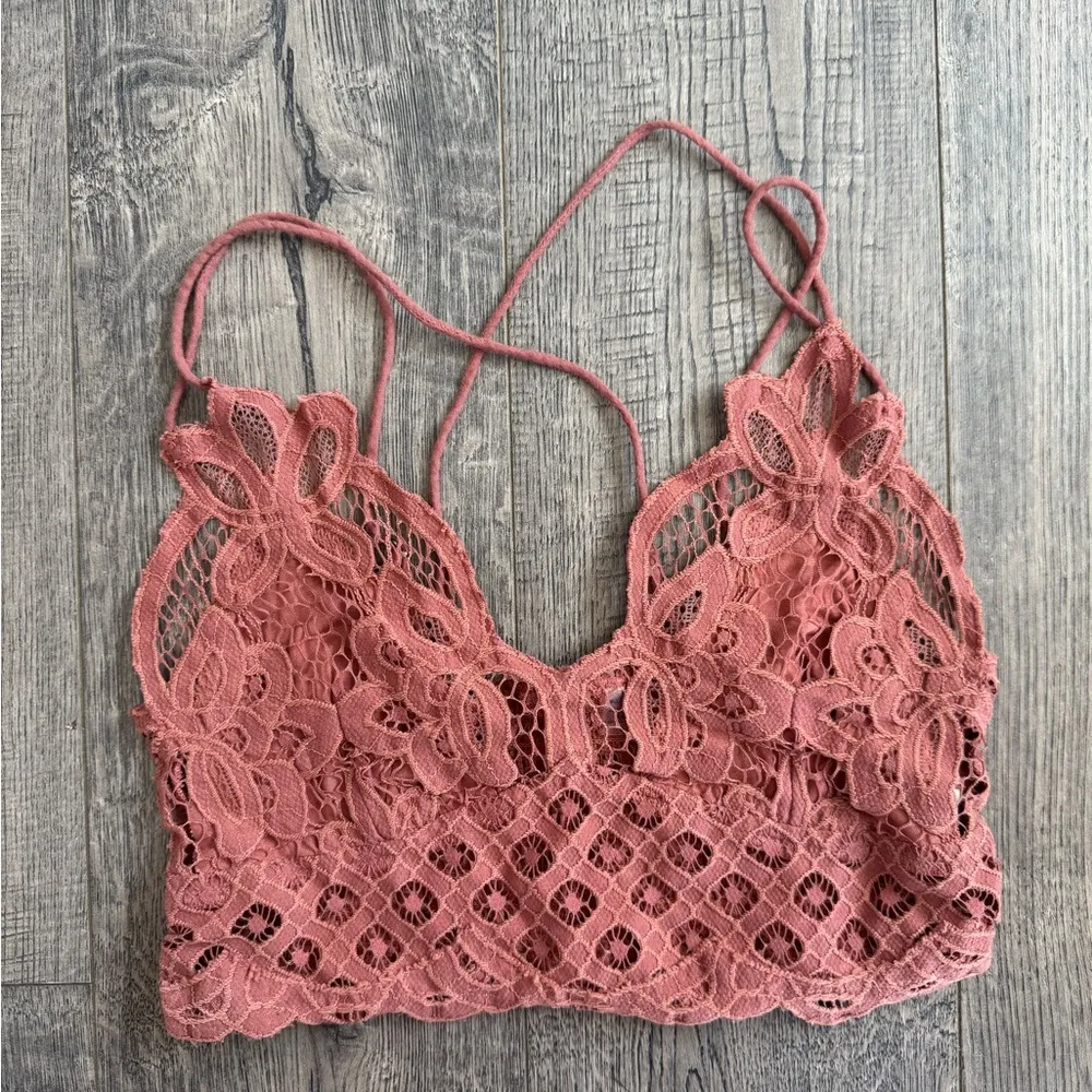 Free People Adella Lace Bralette- Copper - Image 5