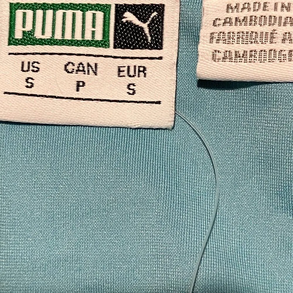 PUMA Women's luXTG Bodysuit Size Small Milky Blue - Image 4