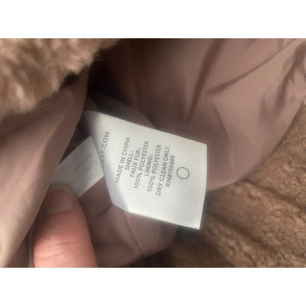 NWOT UpWest Mauve‎ Sherpa Jacket Size Small Pink - Image 4