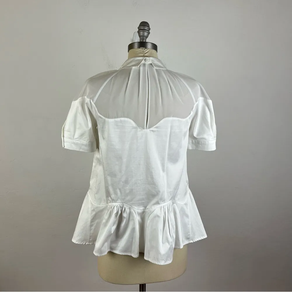 Opening Ceremony White Poplin Collared Blouse - Image 5