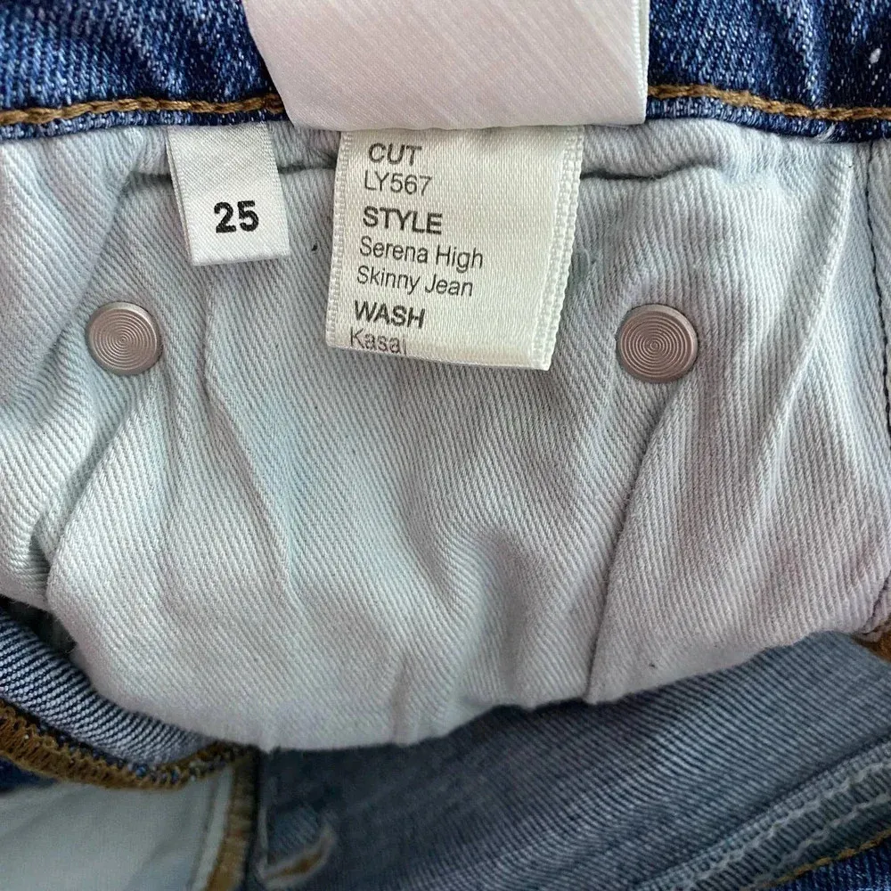 REFORMATION Serena High Waist Skinny‎ Jeans in Kasai Blue Size US 25 - Image 13