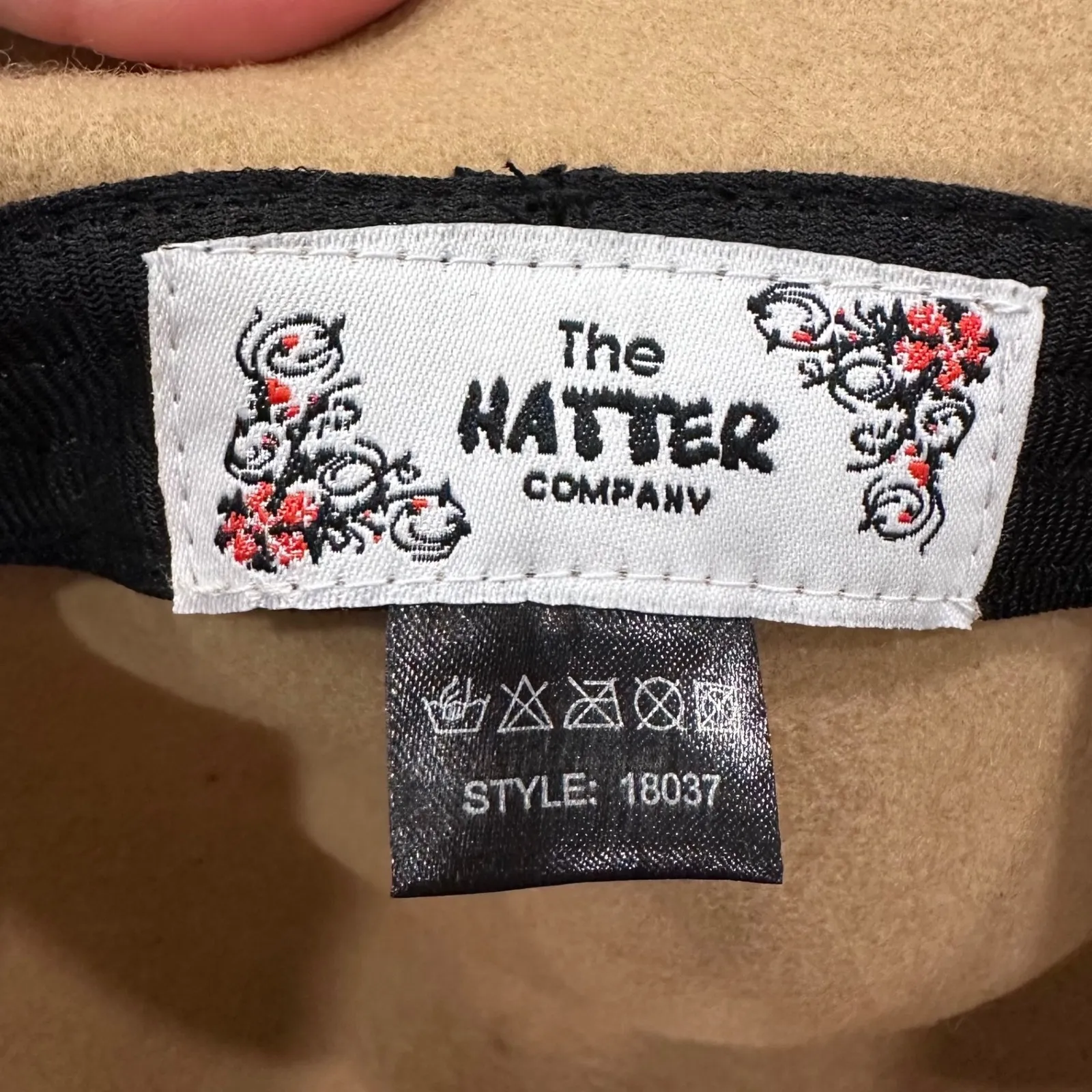 The Hatter Company Tan Felt Fedora Hat Style 18037 Wool Felt Trilby - Image 2