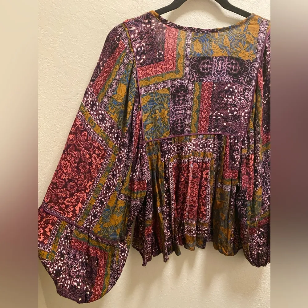 Vici Bohemian Style Balloon Sleeve Blouse Size Medium - Image 10