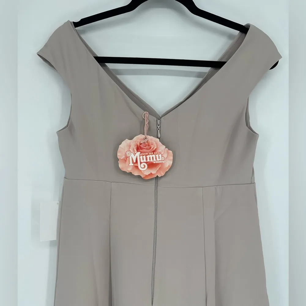 Show Me Your Mumu Women's Medium Zurich Knot Gown Show Me The Ring Stretch Crepe - Image 7