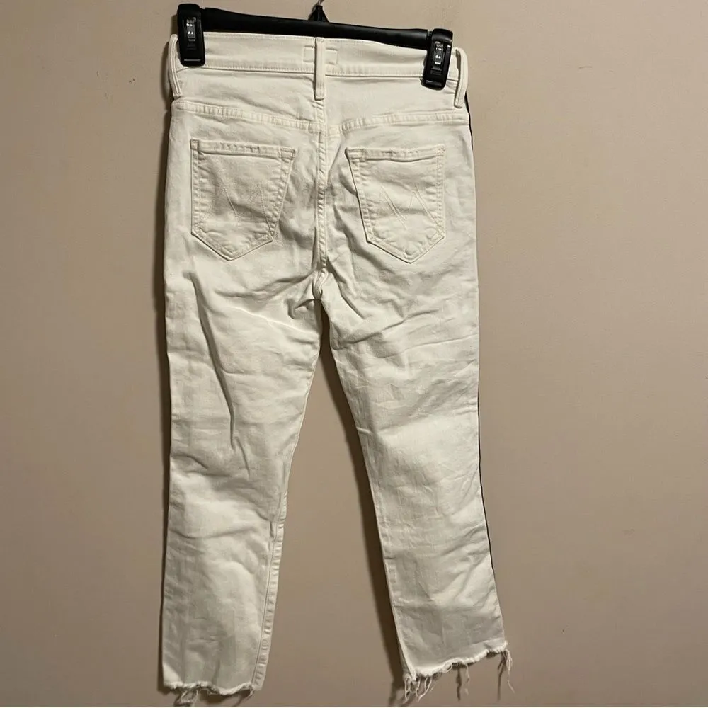 MOTHER Insider Crop Step Fray Whipping The Racer - Image 4