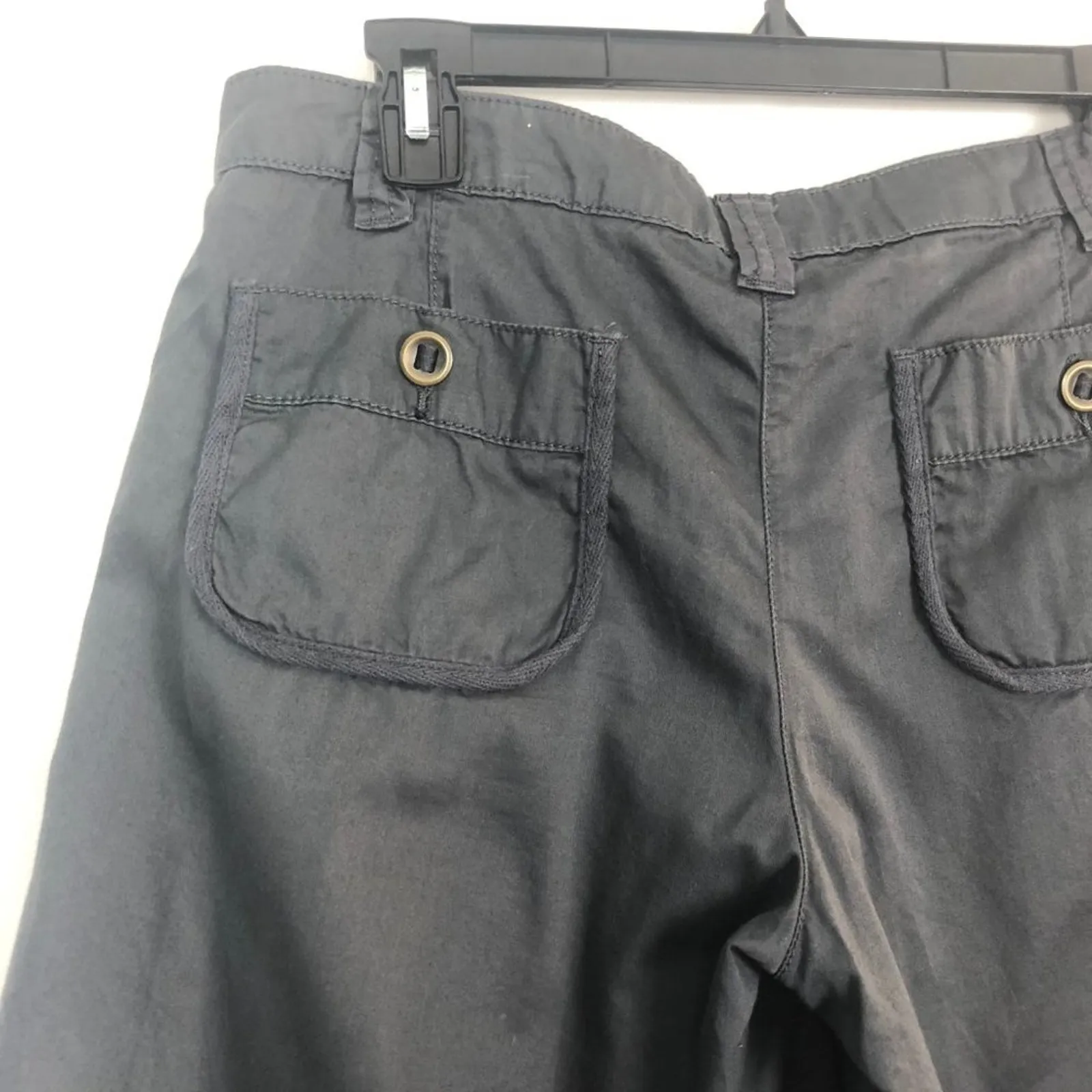 Hinge Women's Gray Shorts High-Rise Size 8 - Image 7