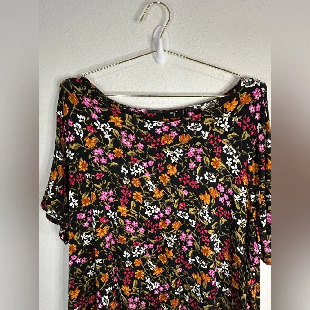 Tahari Women’s Plus Size 3X Floral High-Low Tunic Top Dress - Boho Chic - Image 4