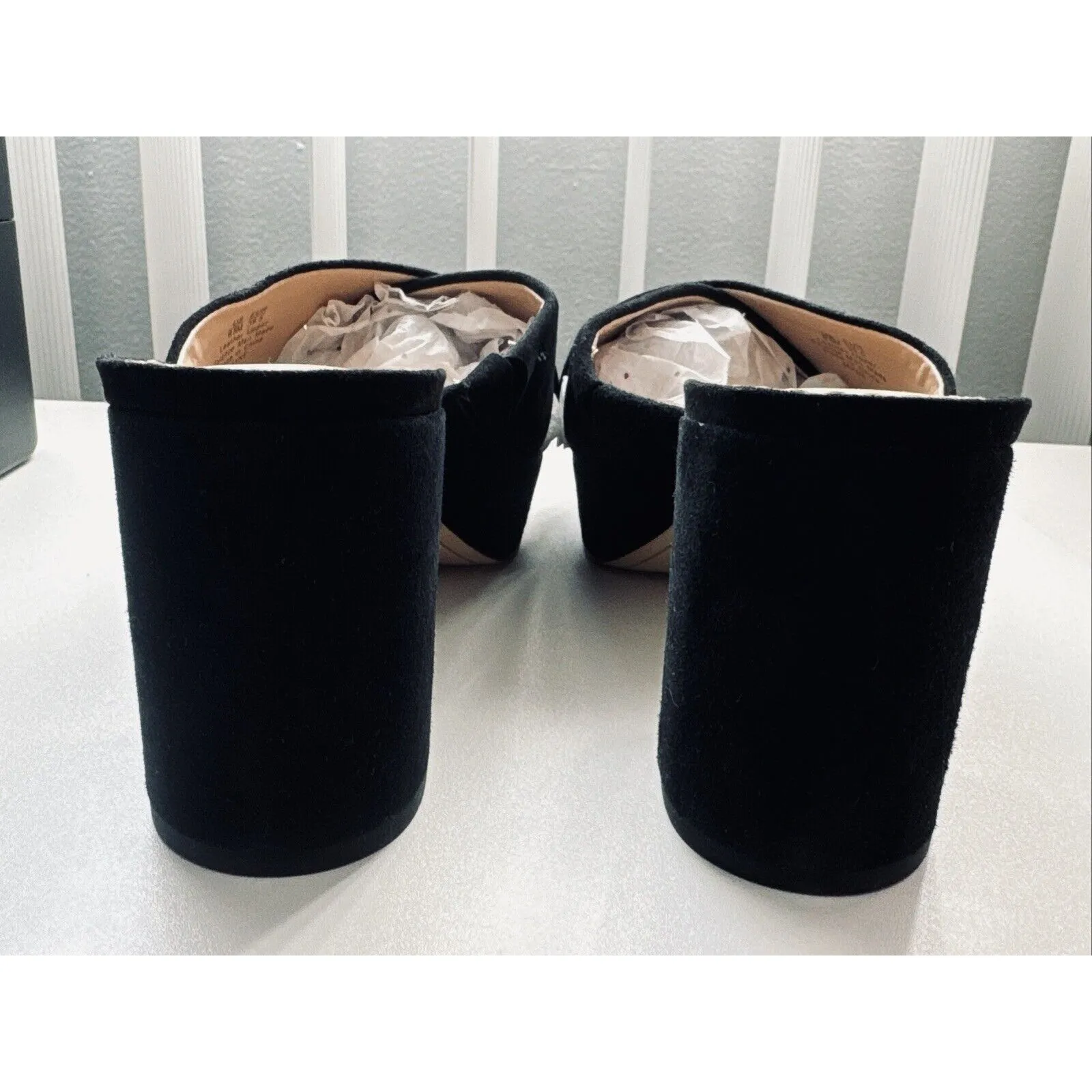 Sam Edelman Jayne Women’s Black Suede Leather Block Heel Sandals Size 9.5 - Image 3