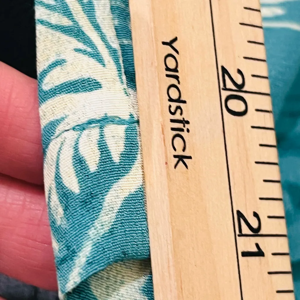 Hawaiian women’s Linen Wide Leg Cropped Tropical Print Elastic Womens size S - Image 8