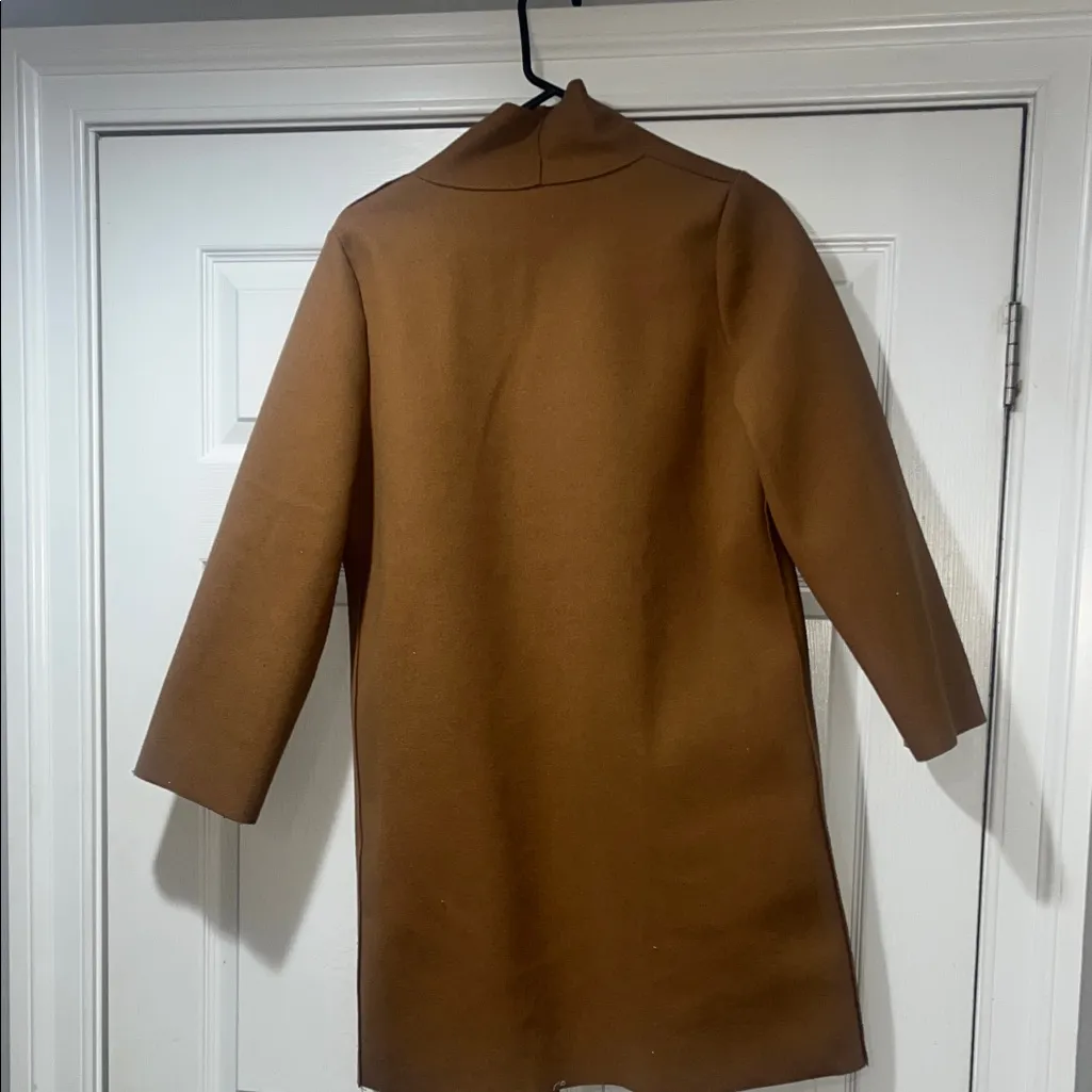 SHEIN Brown Open Front Blazer Coat - Image 3