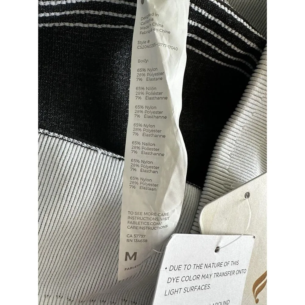 Fabletics High Waisted Compression Leggings Seamless White Star Medium - Image 3