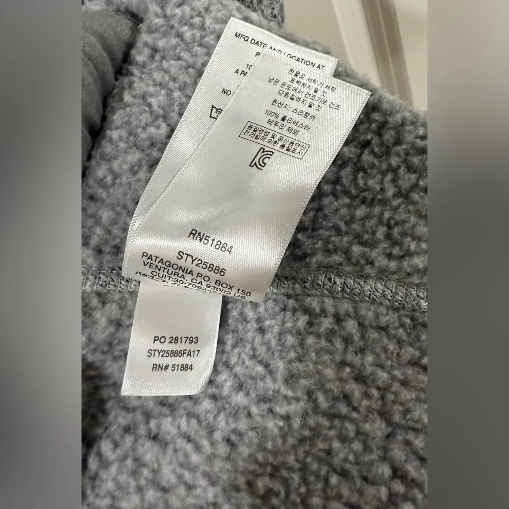 Patagonia Better Sweater Vest Gray Women’s Small Fleece Zip-Up Jacket - Image 5
