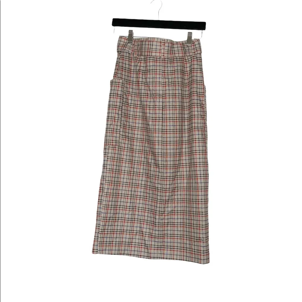 NWT Zara Belted Plaid Gingham High Waisted Skirt  Bloggers Fav - Image 10