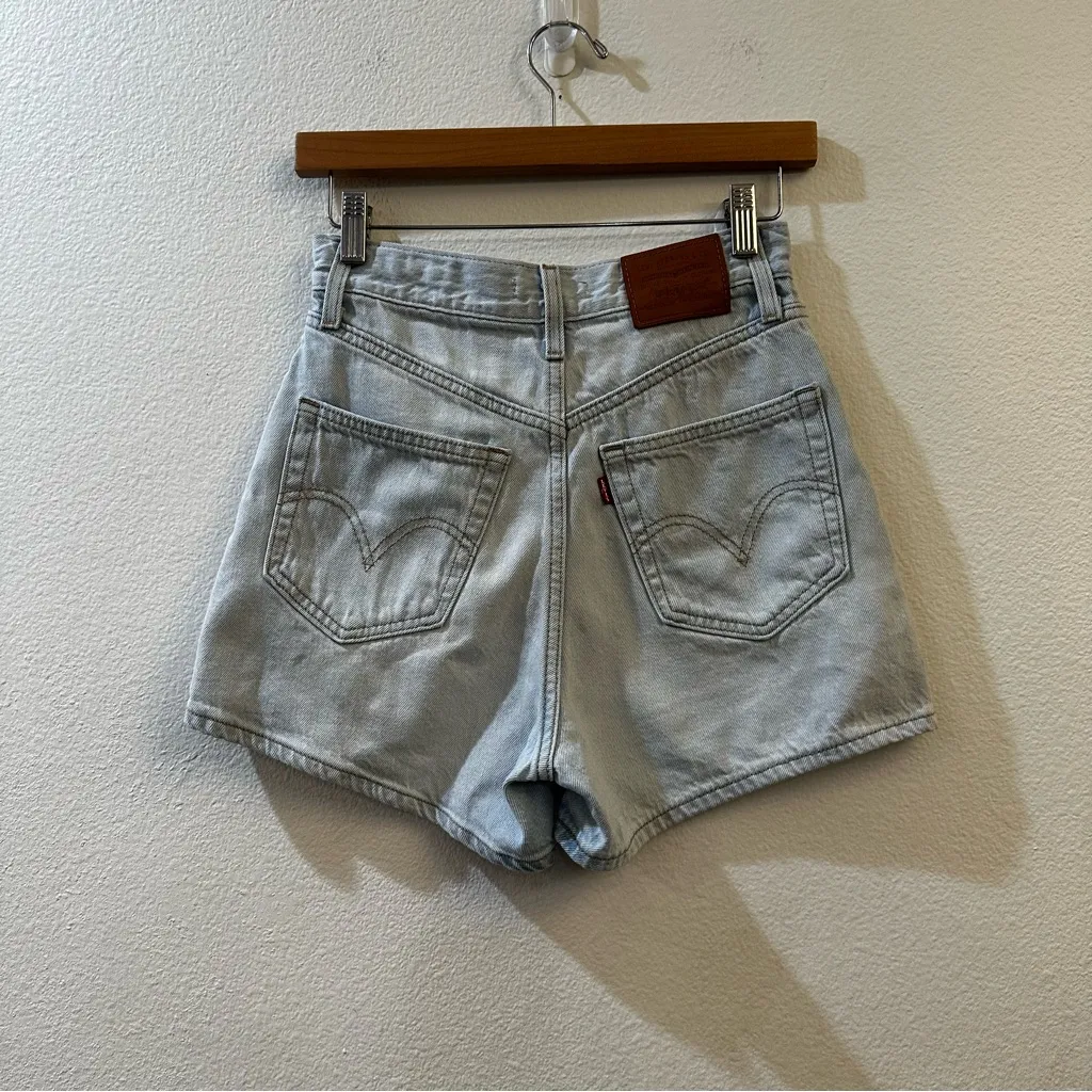 Levi's Women's High Loose Shorts Light Wash Baggy Relaxed High Rise Waist 24 - Image 7