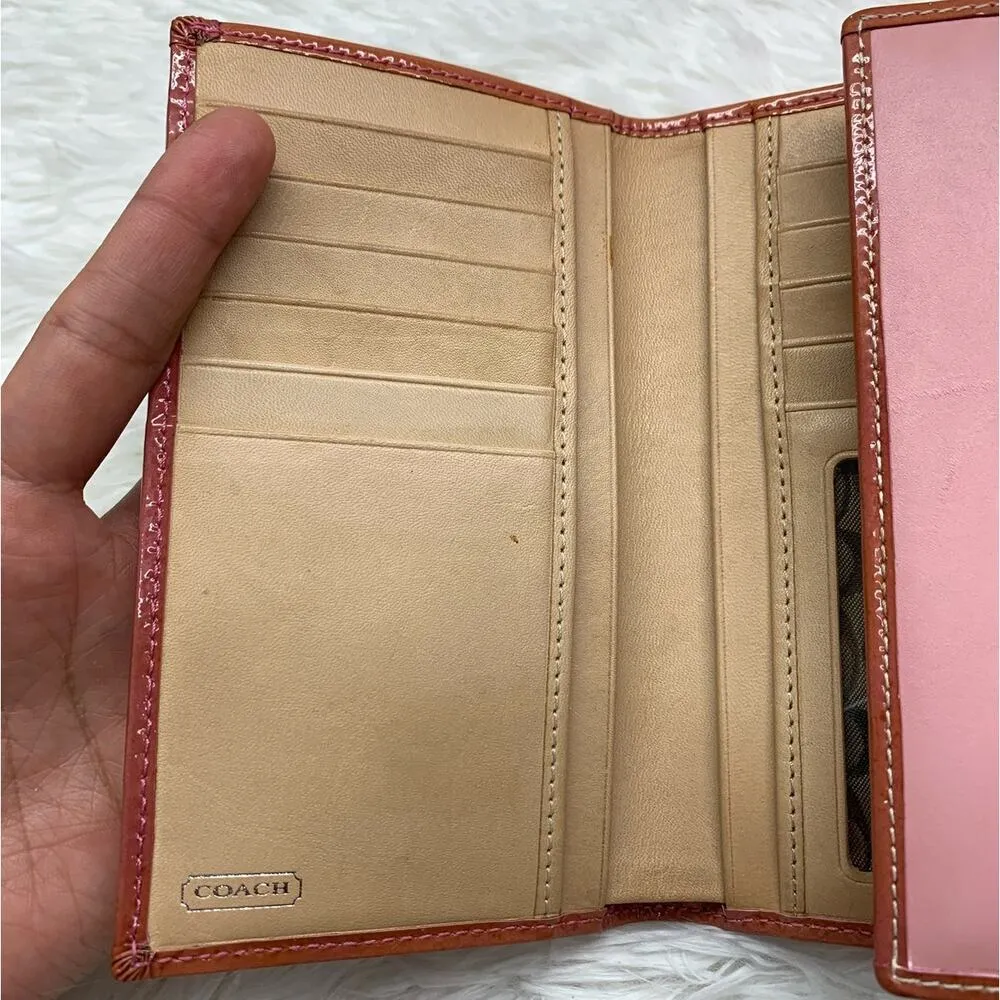 Vintage y2k COACH Pink Wallet - Image 7