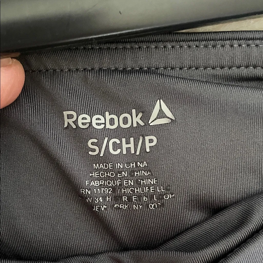 Reebok Women's Charcoal Athletic Shorts - Image 3