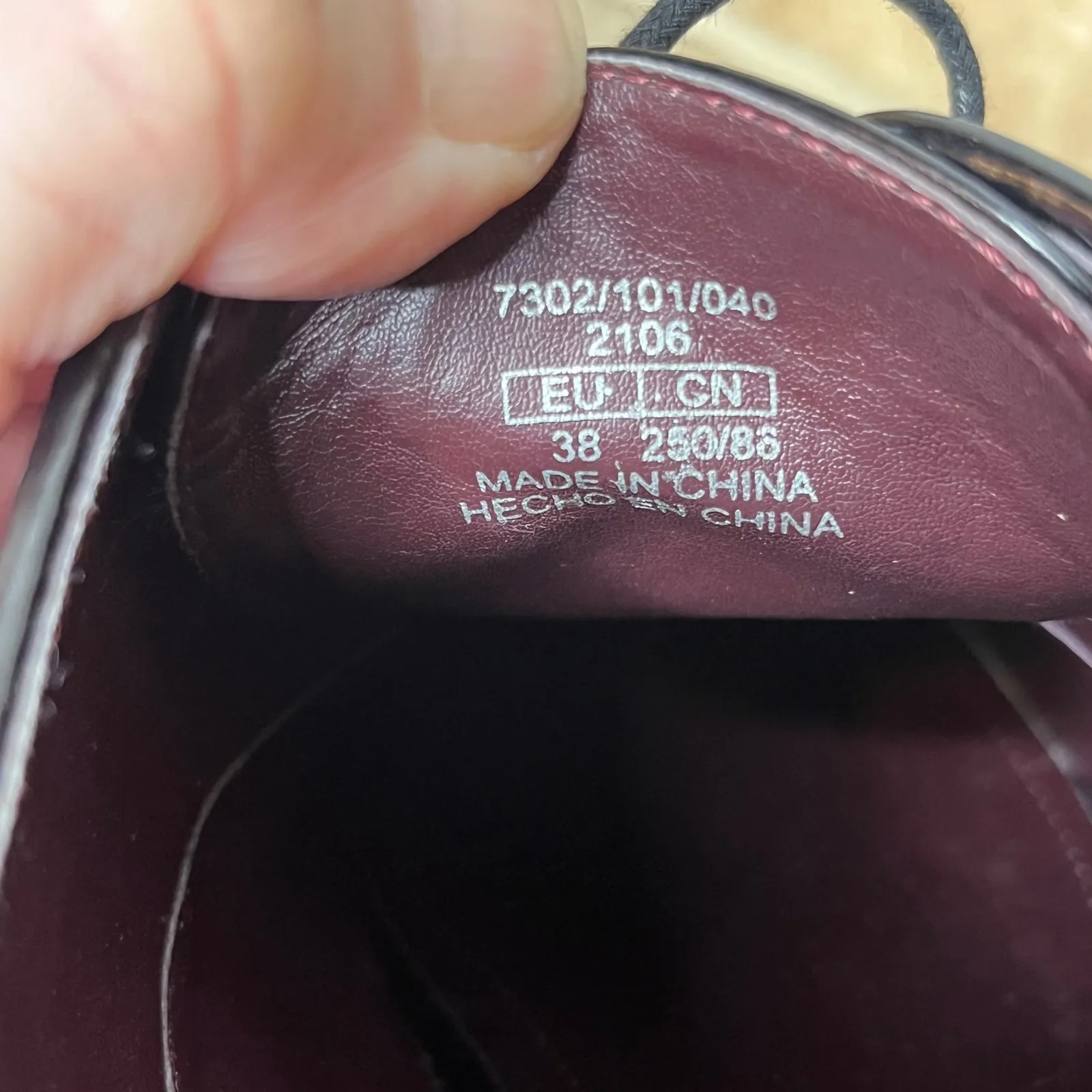 ZARA TRF Black Patent Platform Oxford Shoes Women Size 38 Chunky Sole Derby - Image 9