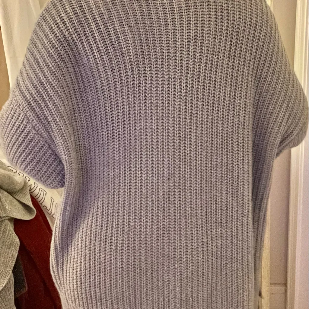 AERIE Grey Knitted Cardigan - Image 4