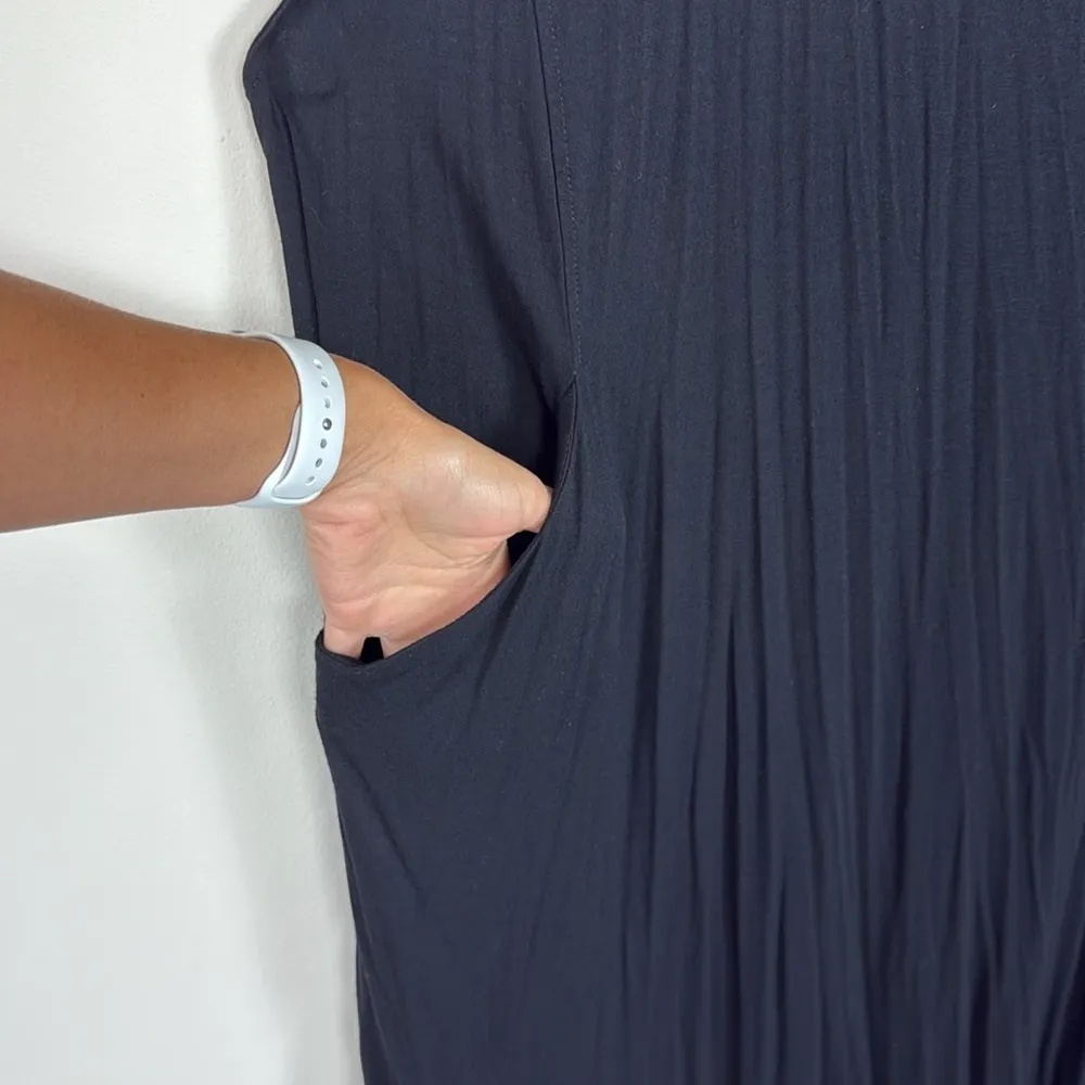 Eileen Fisher Black Sleeveless Tank T-Shirt Dress Size 2X - Image 4