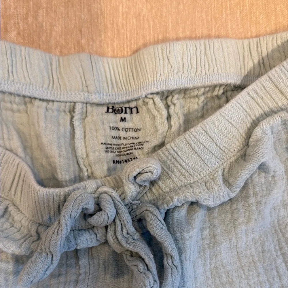 Born Sky Blue Cotton Shorts medium - Image 2