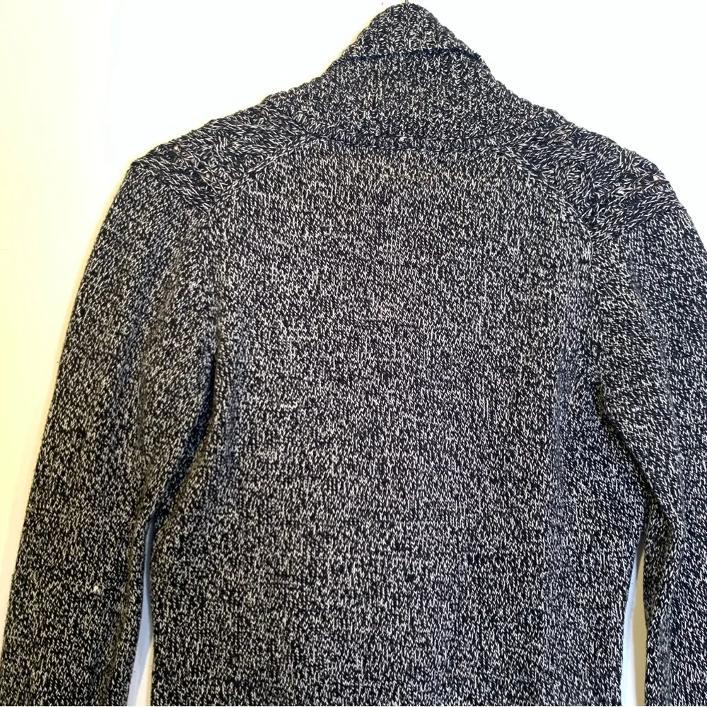 G.H Bass Black White Knit Cardigan Sweater Size XS - Image 9