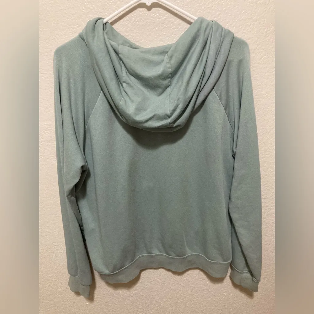 Nike  Women's Mint Green Cowl Neck Hoodie Size Medium - Image 2