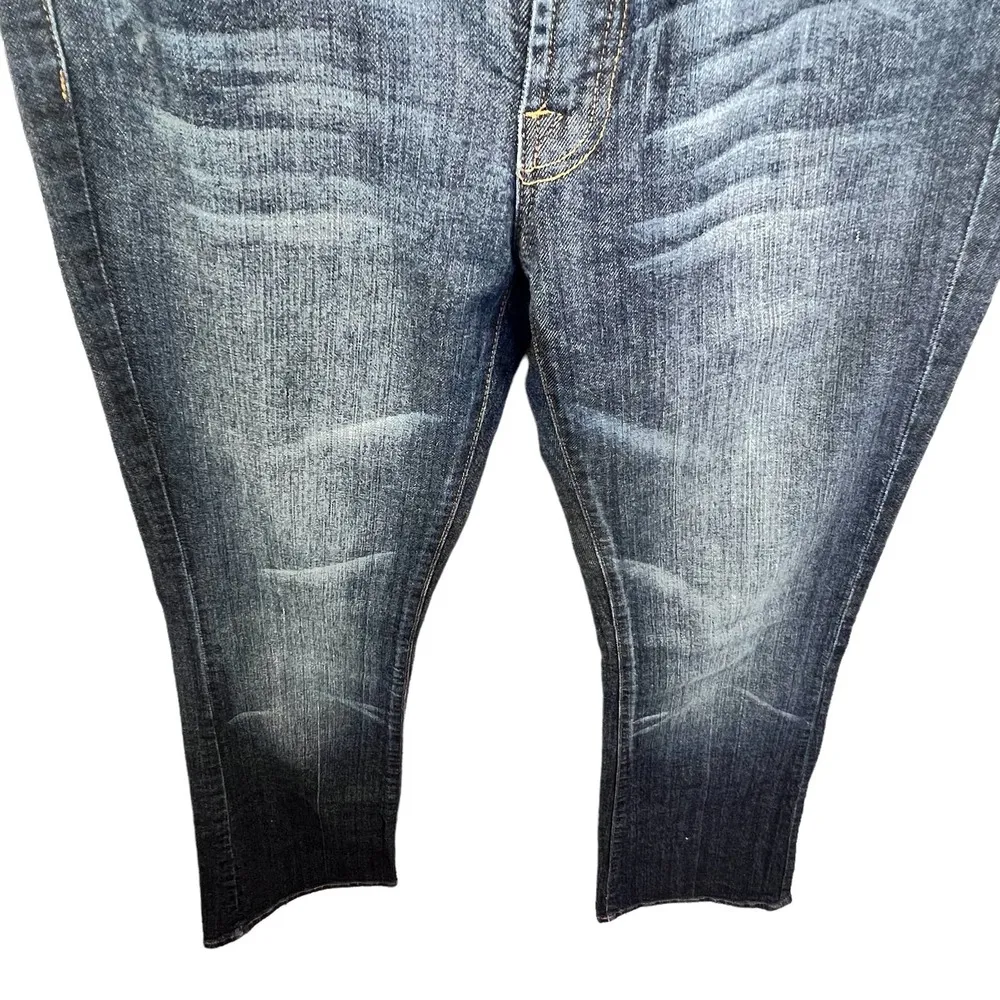 7 for All Mankind 080U Original Jeans Blue Bootcut Jeans Low Rise Whiskered 28 - Image 5