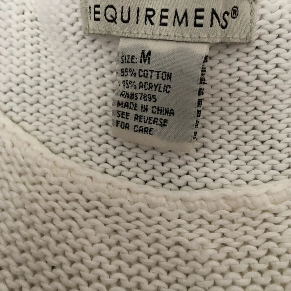 Requirements white knit tank top medium - Image 3