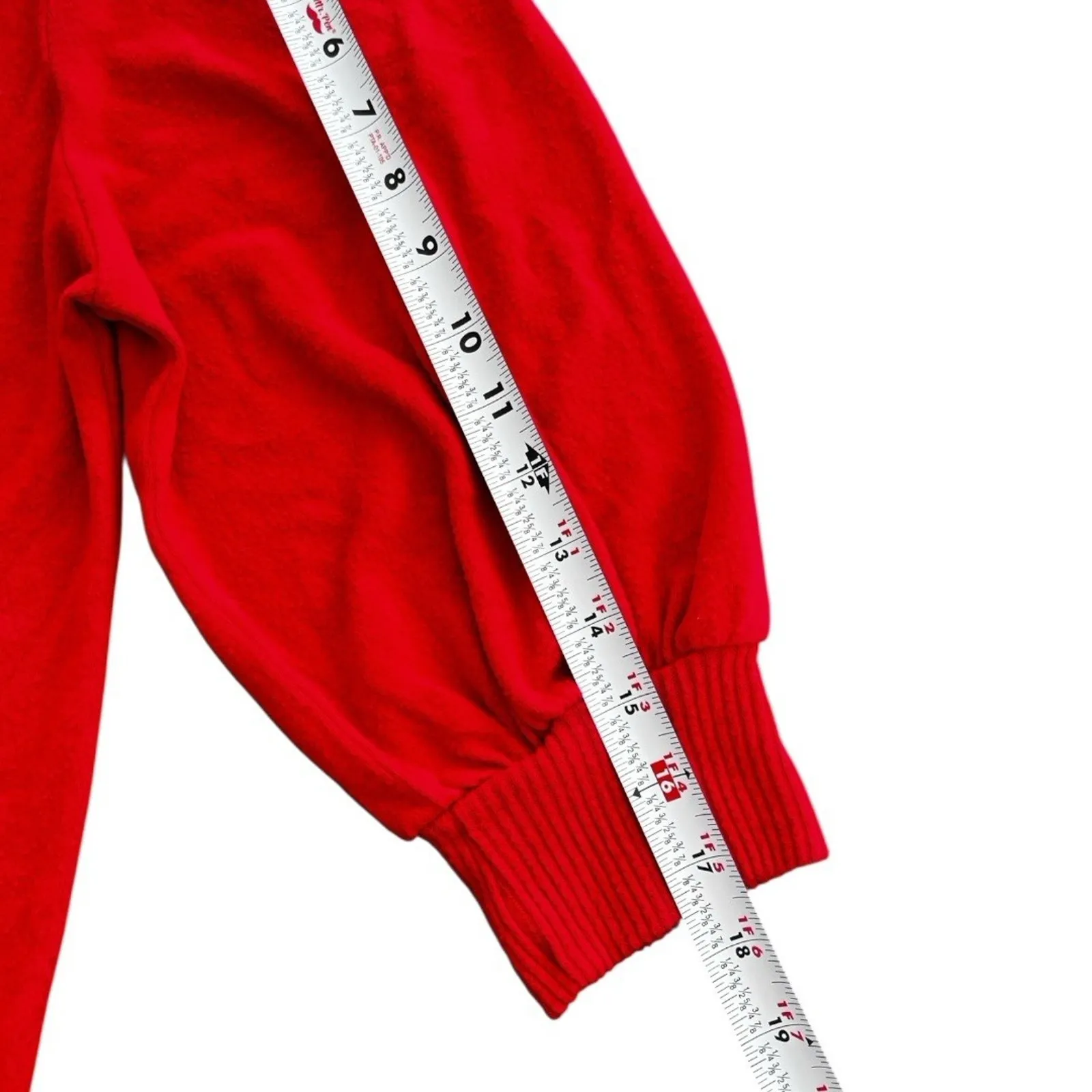 Merry Christmas Angora 3D Ugly Christmas Lightweight Sweater Size Large Holidays Red - Image 8