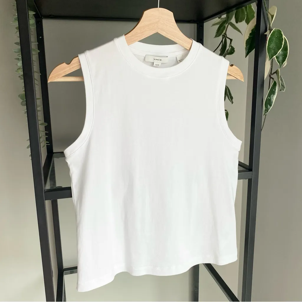 Vince Pima Cotton Easy Shell Tank - Image 3