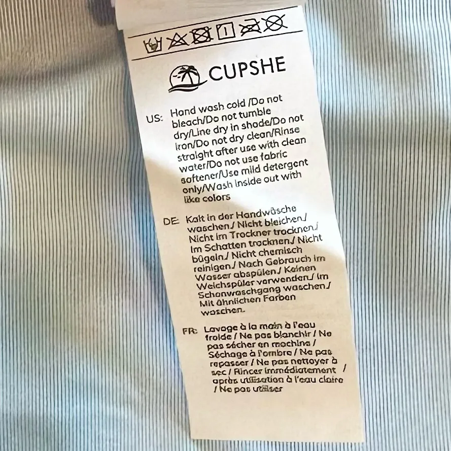 Cupshe Royal Blue Shell Stitch Bikini Bottom - Large - Image 5