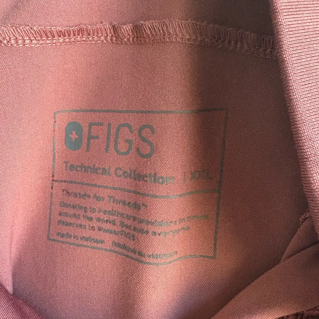 Limited Ed Figs Womens Mauve Zamora High Waisted Jogger Scrub Pants 2XL - Image 7